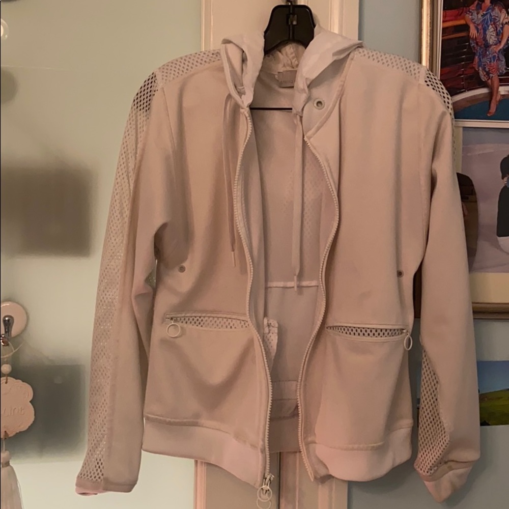 Stella McCartney Adidas White mesh windbreaker